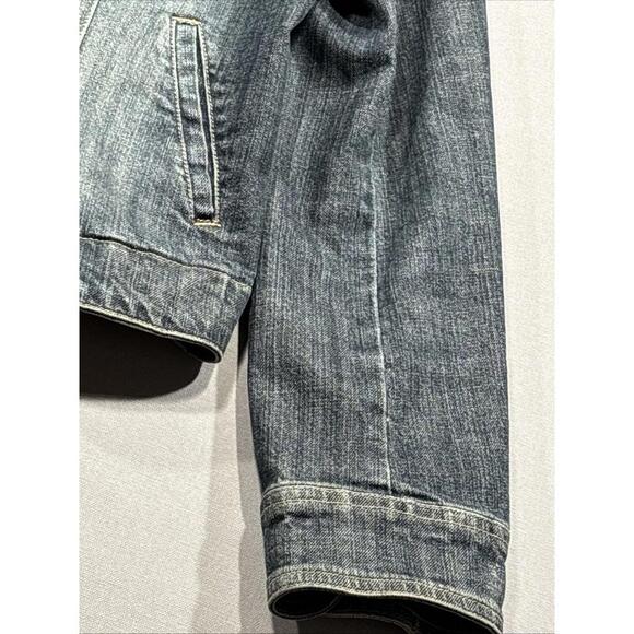 Woman’s Size Medium Harley Davidson Jean Jacket, Chicos Platinum Tag. With Flair - Picture 6 of 14